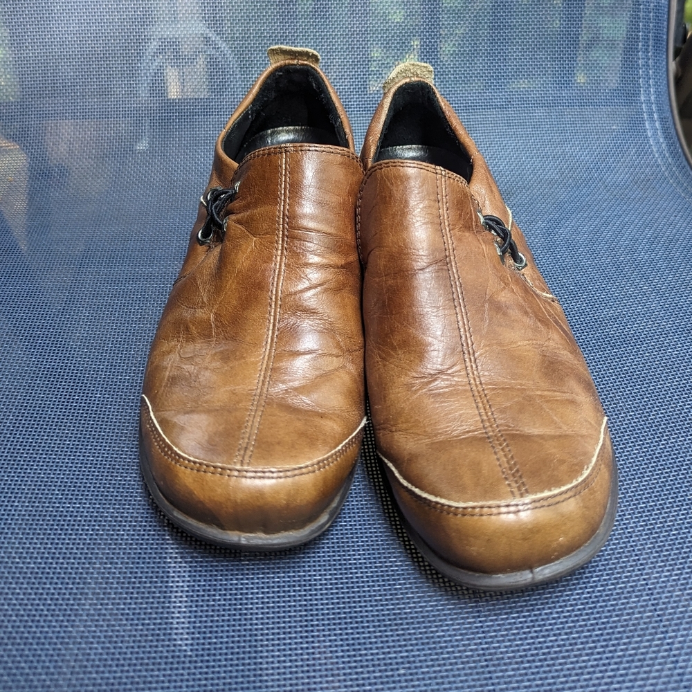 Romika Women's Loafers Brown Leather casual Shoes Size EU 38 US 7-7.5
